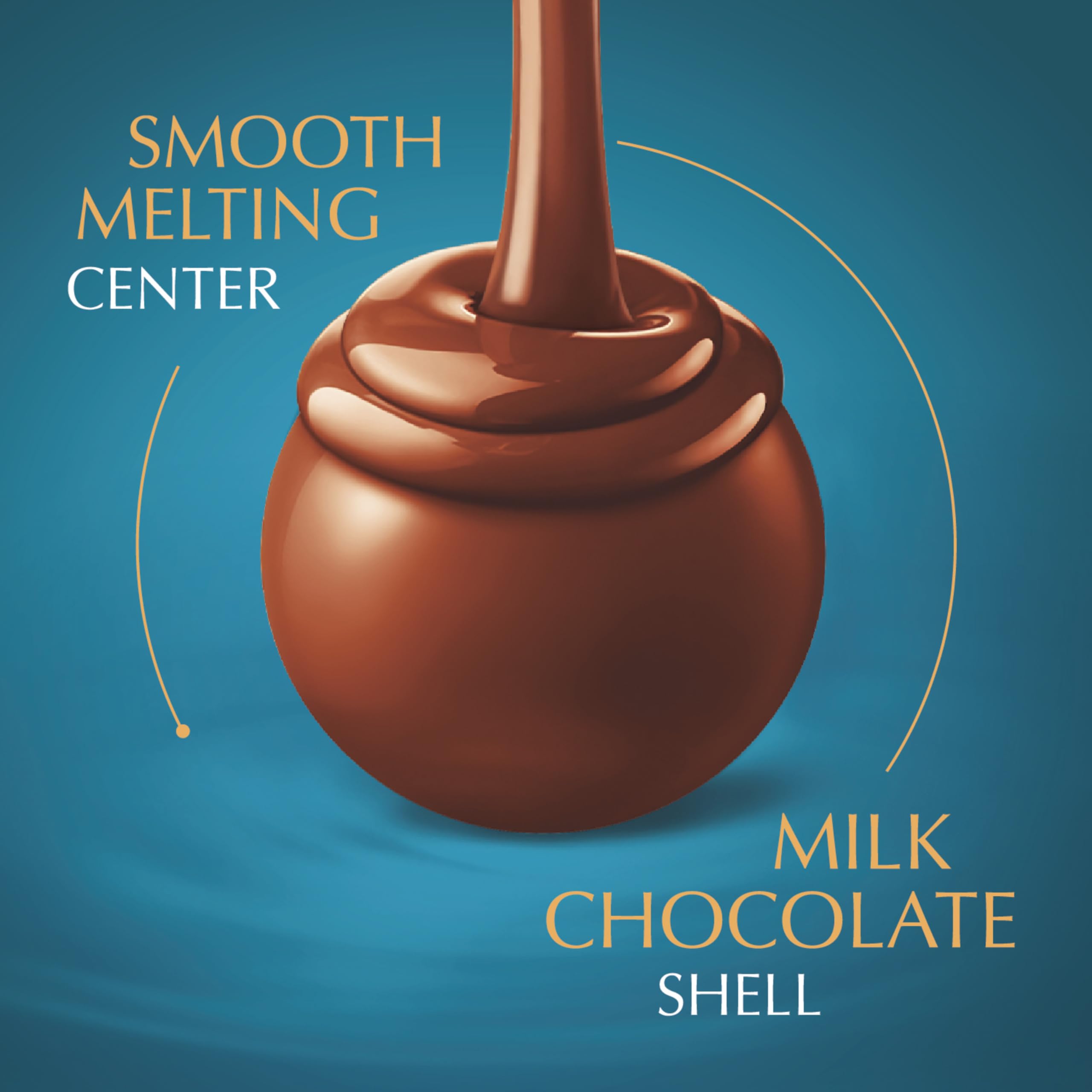 Gift-ready Lindor sea salt milk chocolate six-pack presentation