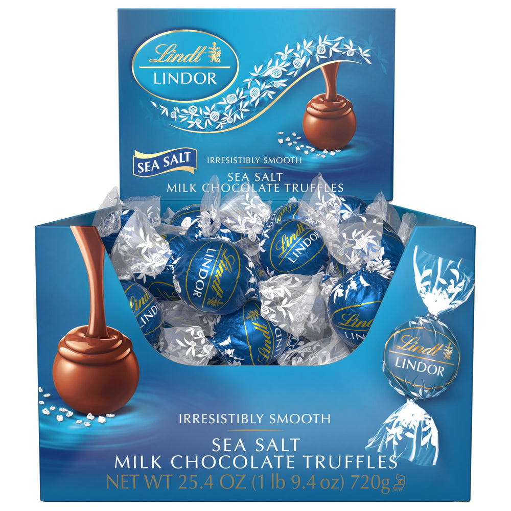Lindt LINDOR Sea Salt offers a refined chocolate moment.