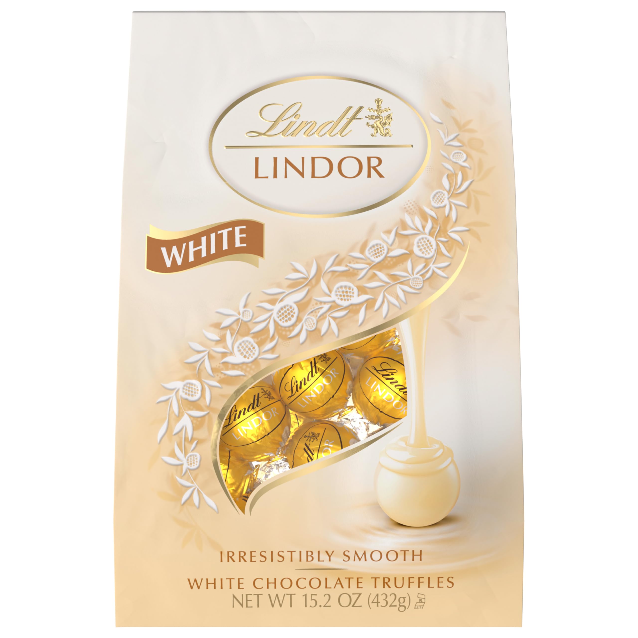 Lindt Lindor on a serving plate ready to enjoy.