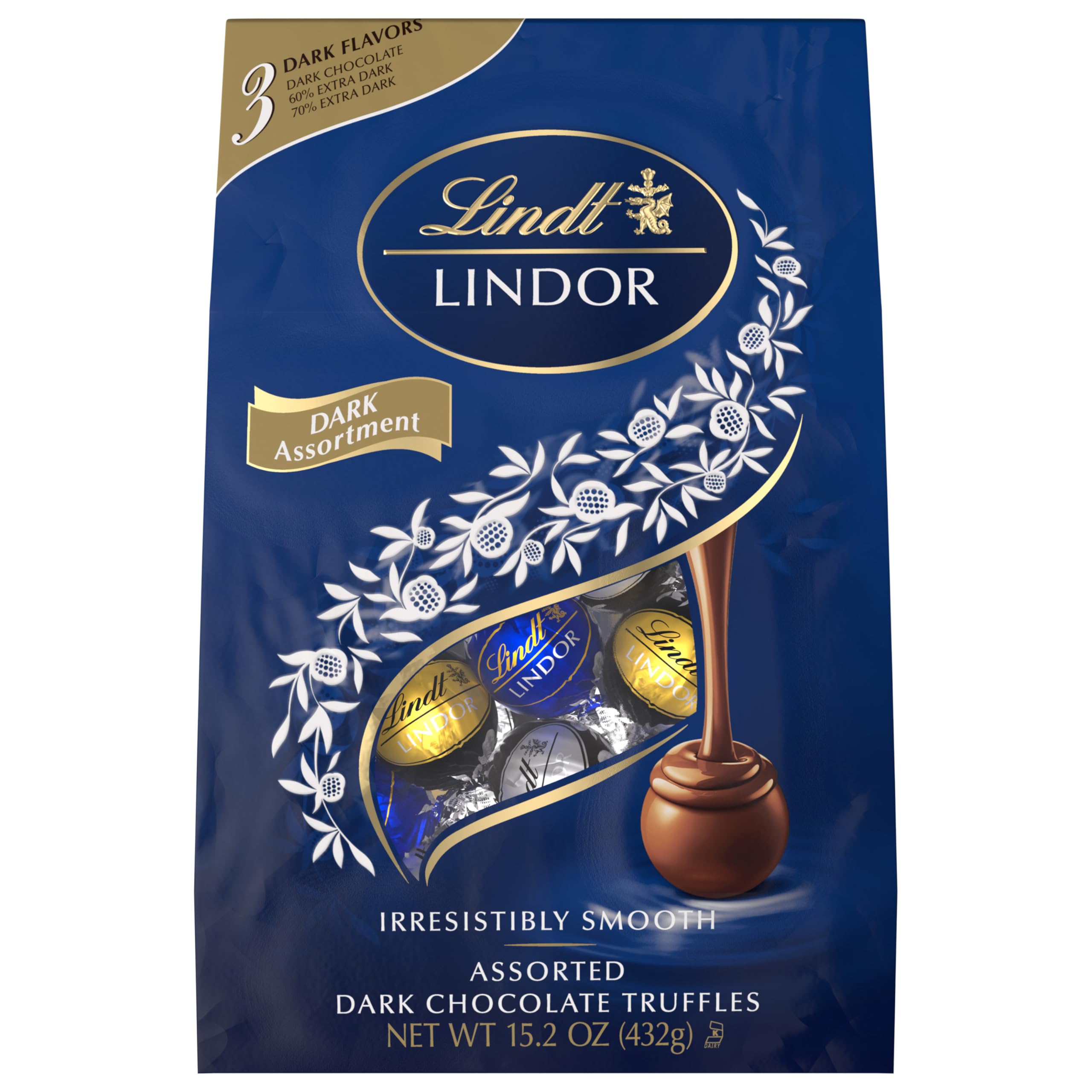 Sharing-ready Lindt LINDOR truffles on a serving plate