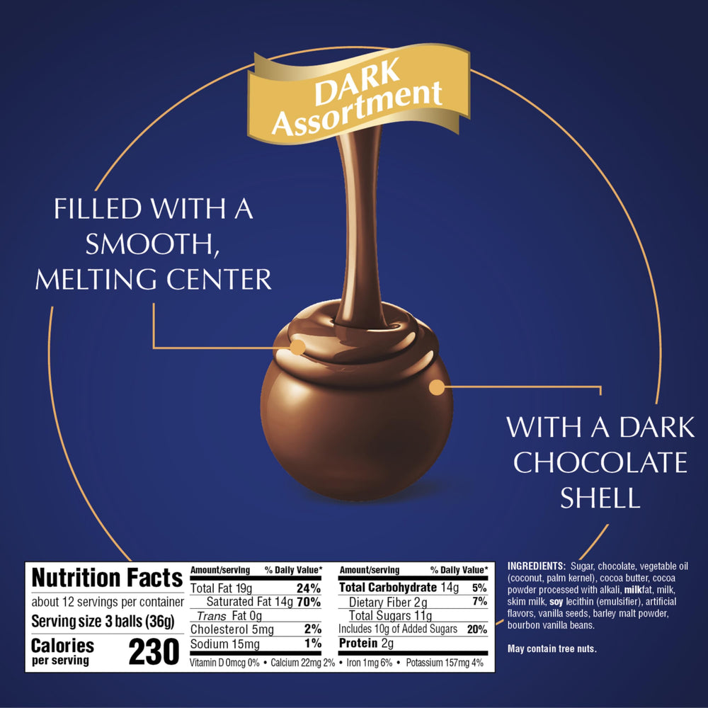 Close-up of Lindor shell and melting center showing smooth filling