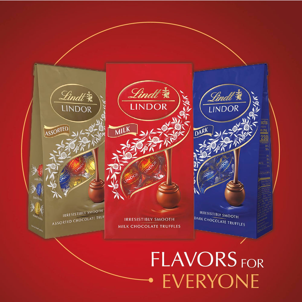 Lindt LINDOR on a serving tray, perfect for gatherings and moments of indulgence.