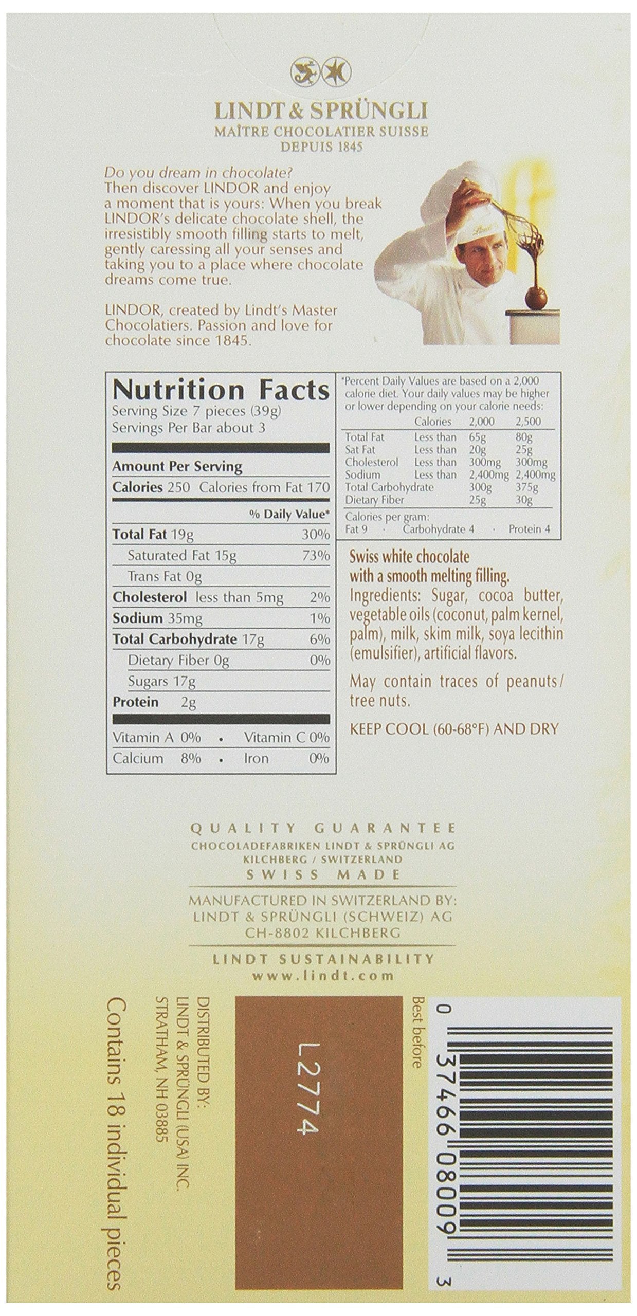 Lindt Lindor white bar bars stack shows premium cocoa sheen.