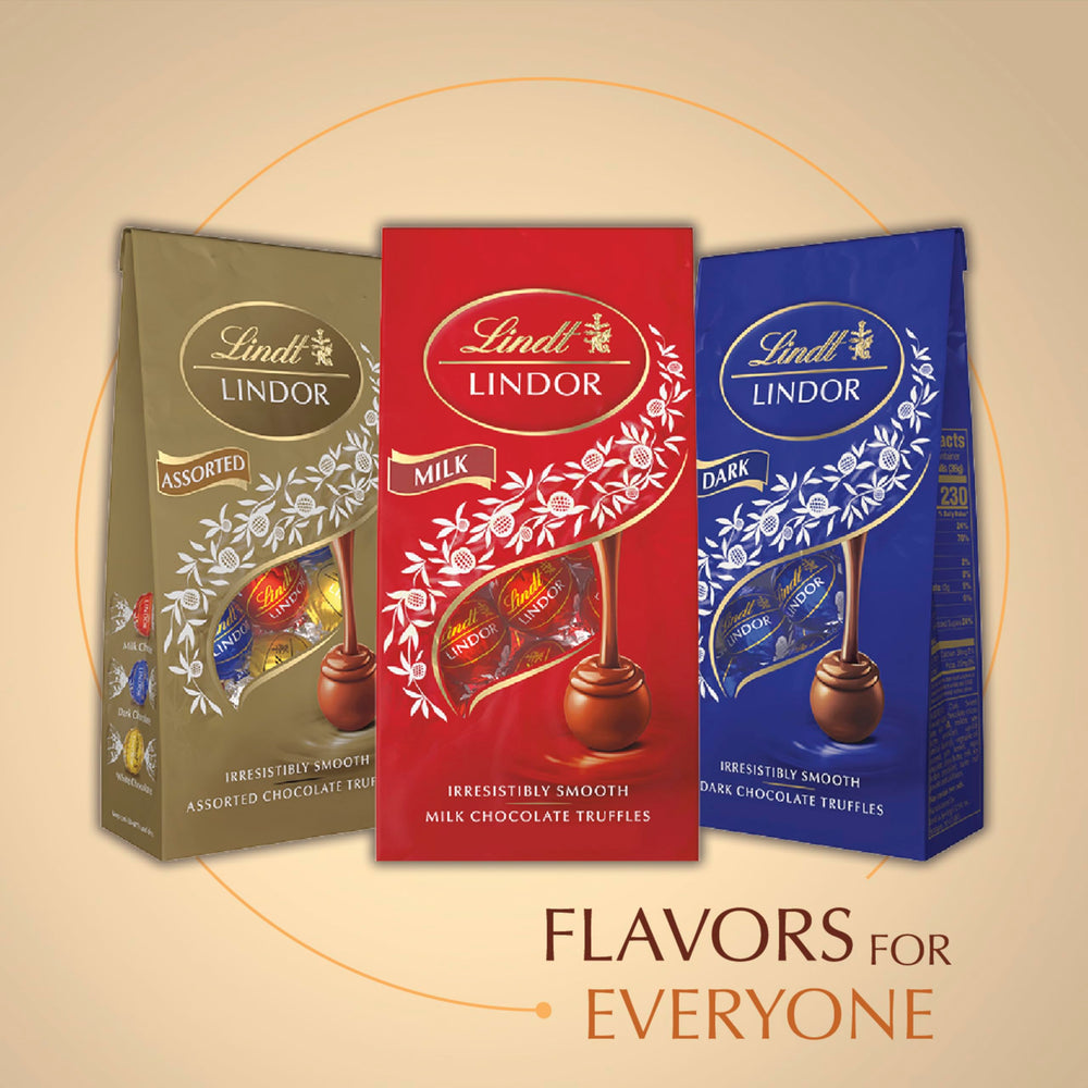 Gift-ready Lindt LINDOR White Chocolate Truffles box for celebrations