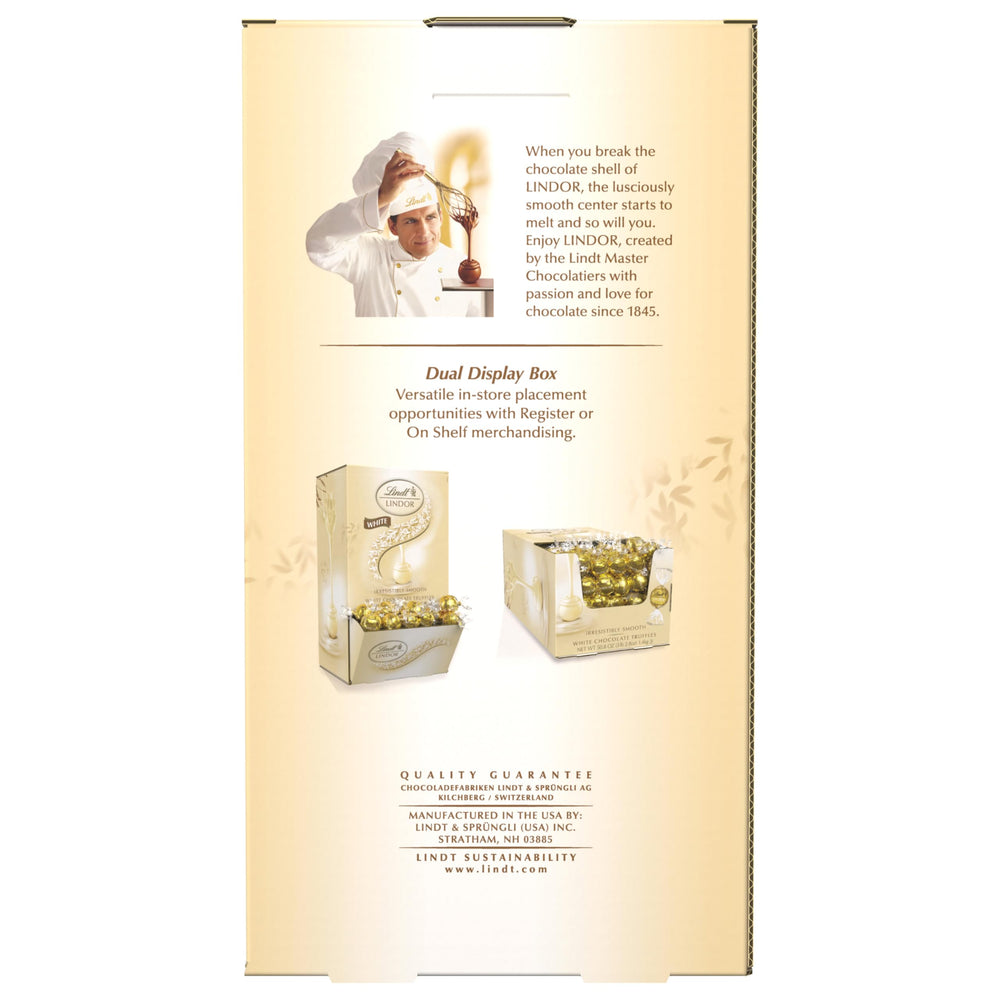 Kosher-certified Lindt chocolate with premium ingredients label
