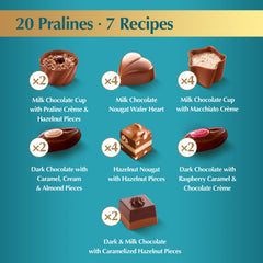 Lindt mini pralines caramel filling close-up, tasting note-worthy.