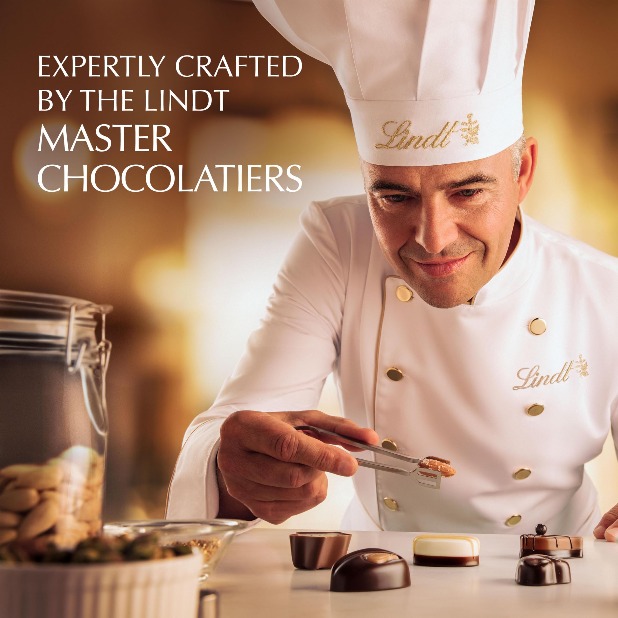 Lindt mini pralines gift box design, ready for gifting.