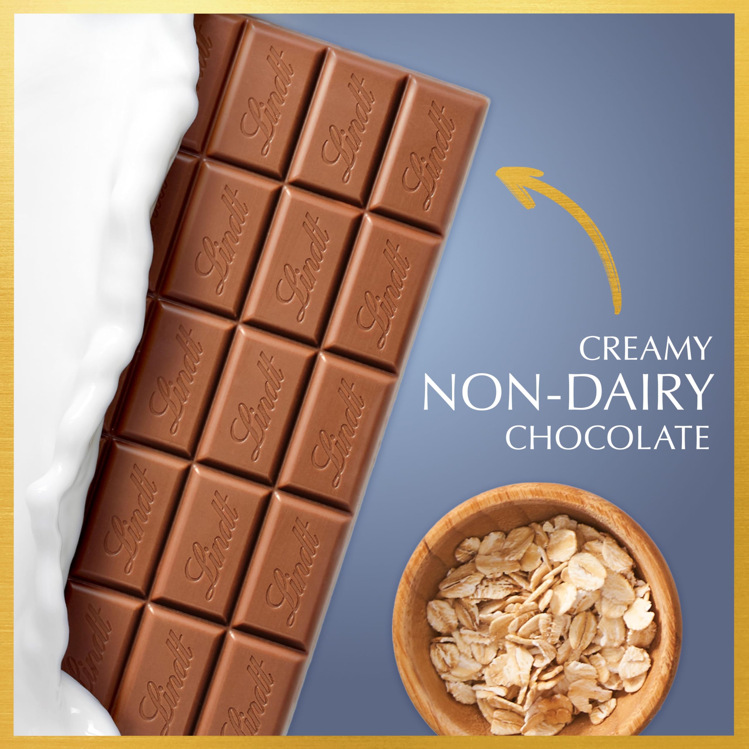 Baking-friendly oatmilk bar can melt smoothly into desserts.