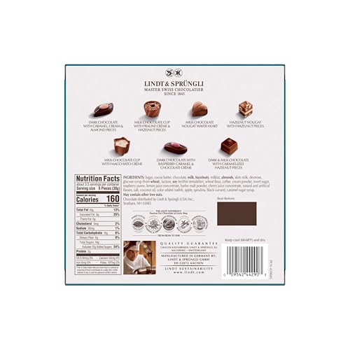 Lindt pralines packaging elegance, ready for gifting.