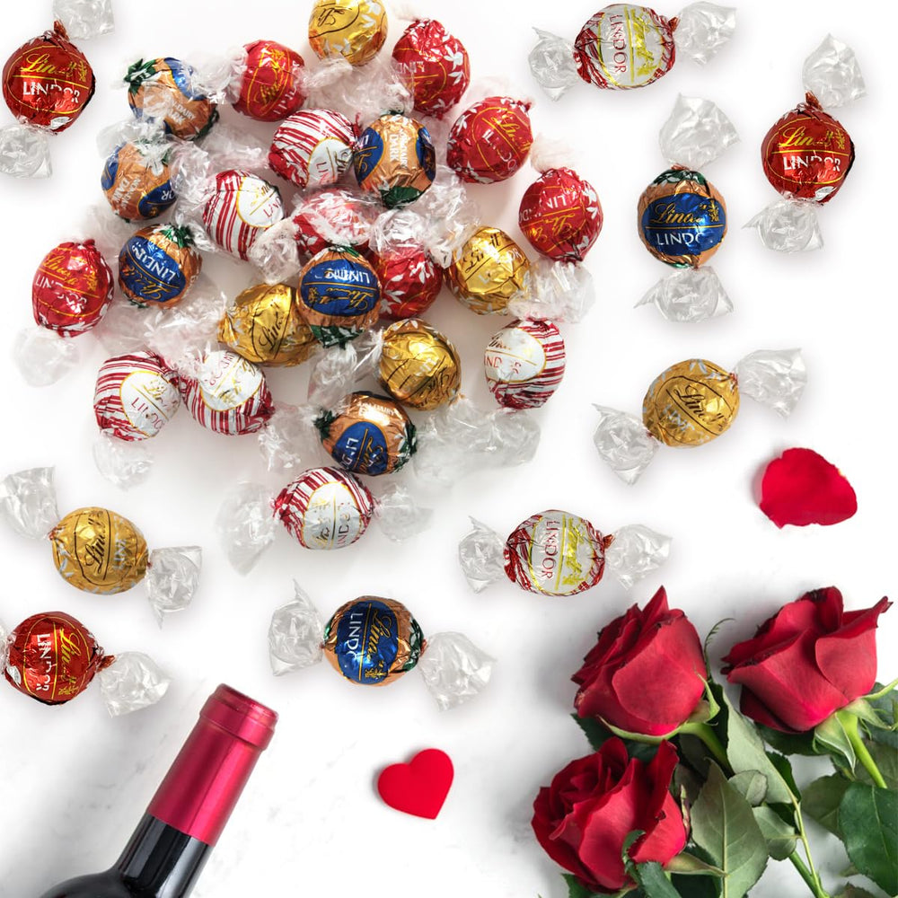 Lindt individually wrapped truffles preserve freshness for on-the-go enjoyment.