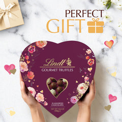Lindt 19 assorted truffles arranged for luxurious tasting