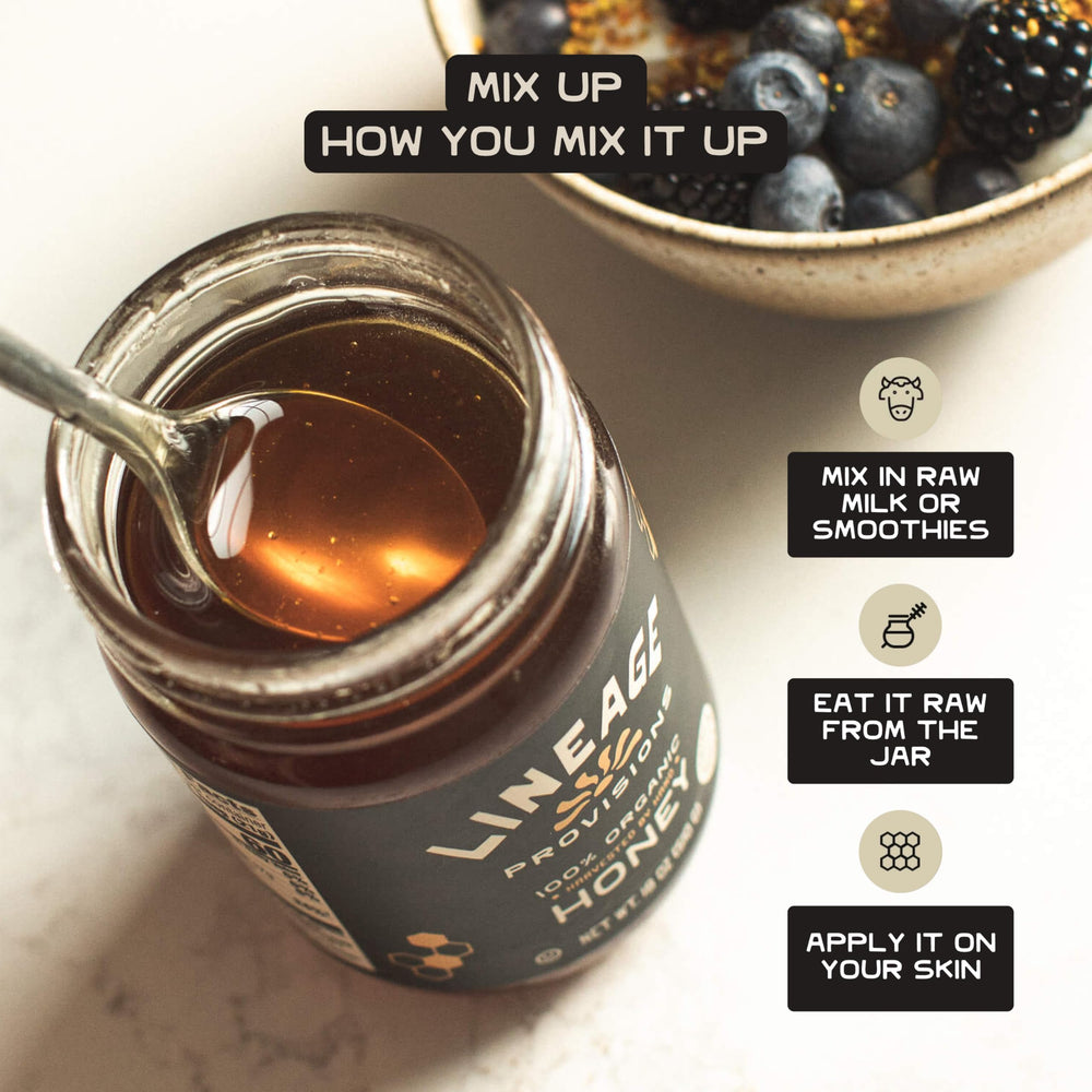 Lineage Provisions hand-harvested honey hives in remote wilderness