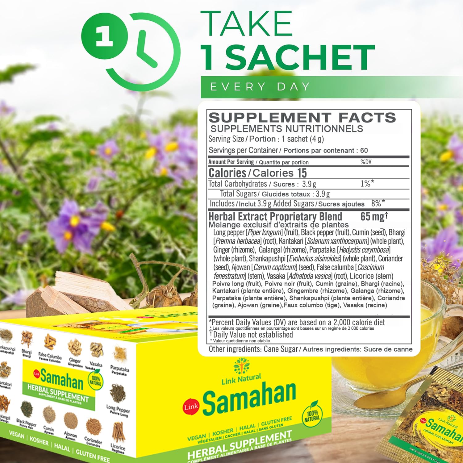 LINK SAMAHAN Ginger and black pepper notes highlight warming aroma.