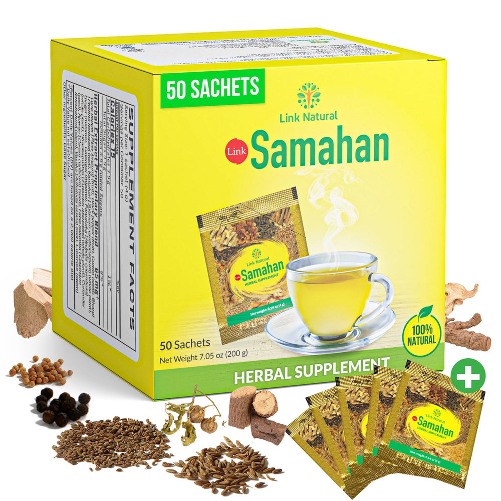 LINK SAMAHAN Sri Lankan tea packets arranged for daily wellness