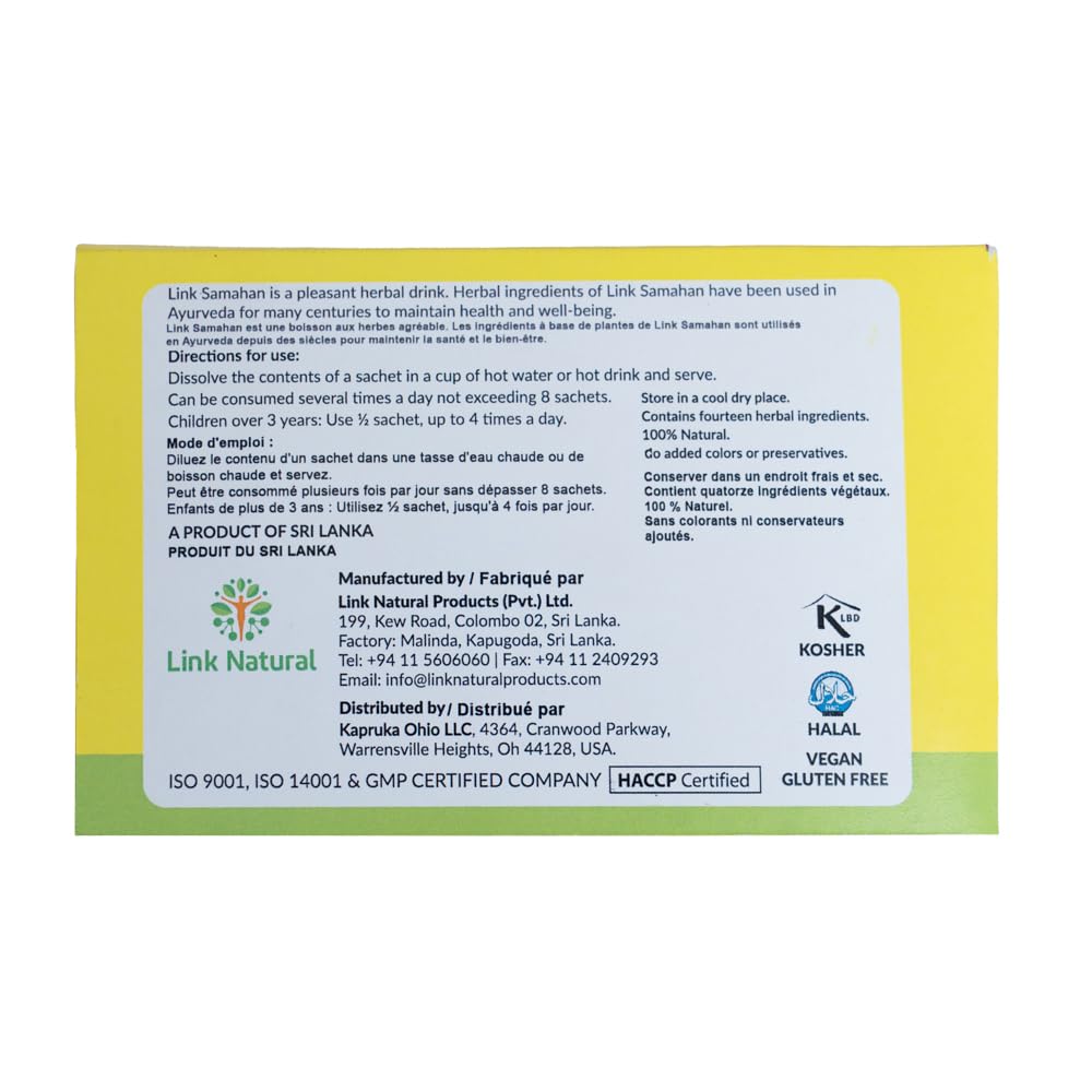 LINK SAMAHAN sachet box shown as a gift for tea lovers.