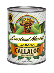 Linstead Market Jamaica Callaloo 19oz jar closeup for quick meals