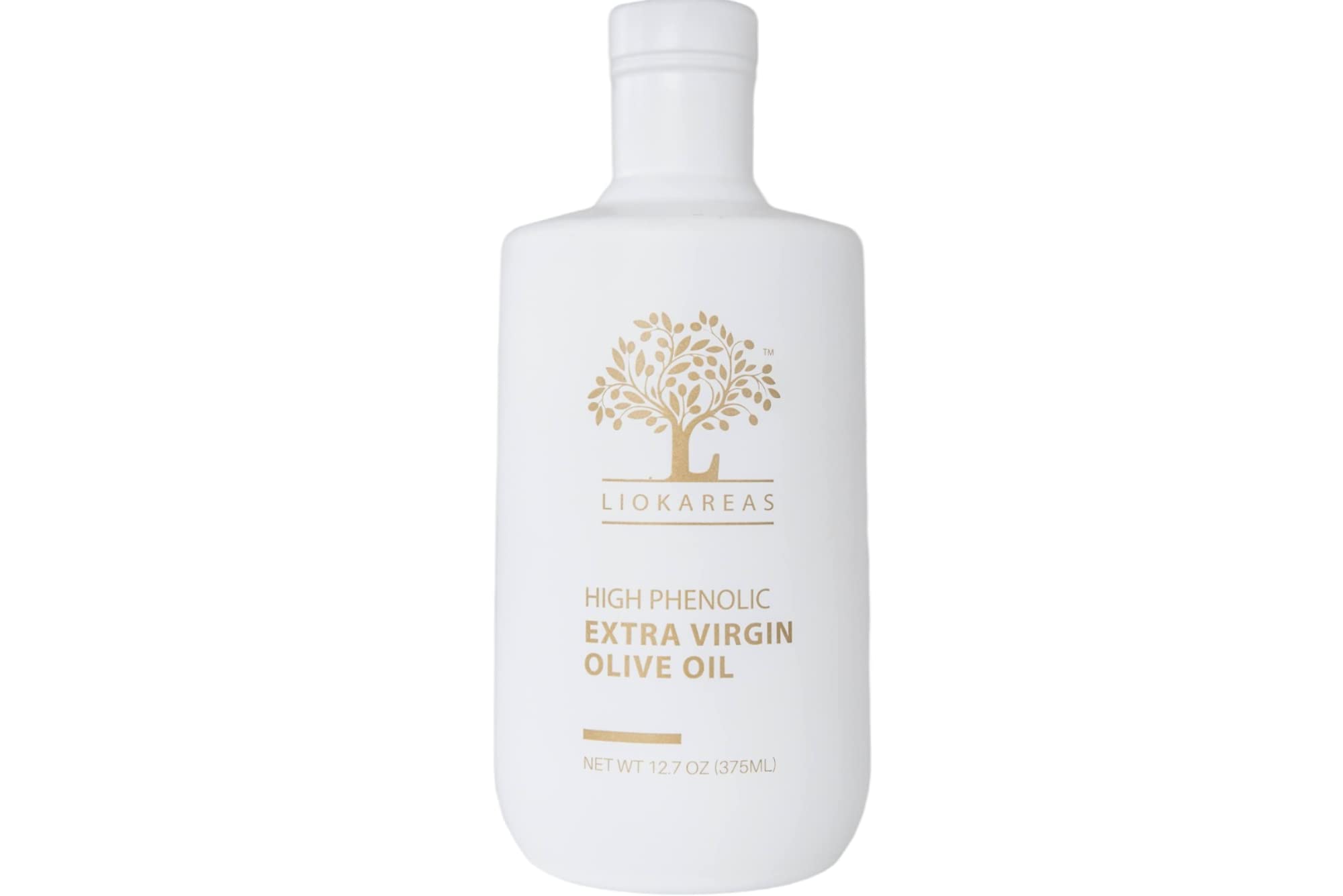 Liokareas Rx High Phenolic EVOO bottle front label highlights premium polyphenol content.