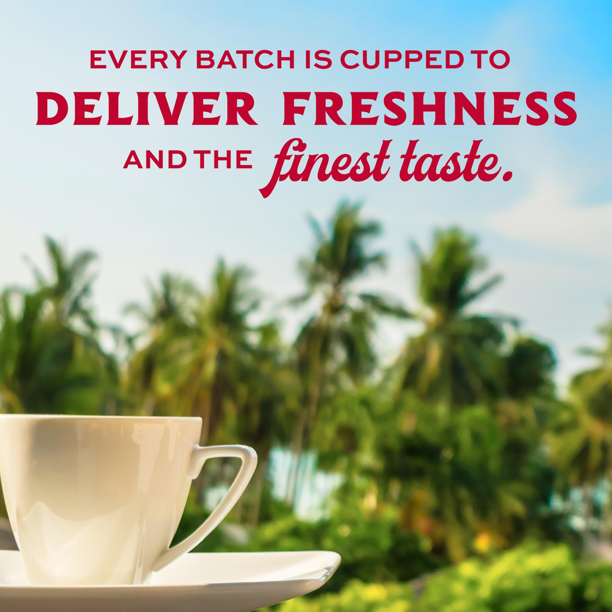 Tropical aroma visual emphasizing island-inspired coffee experience