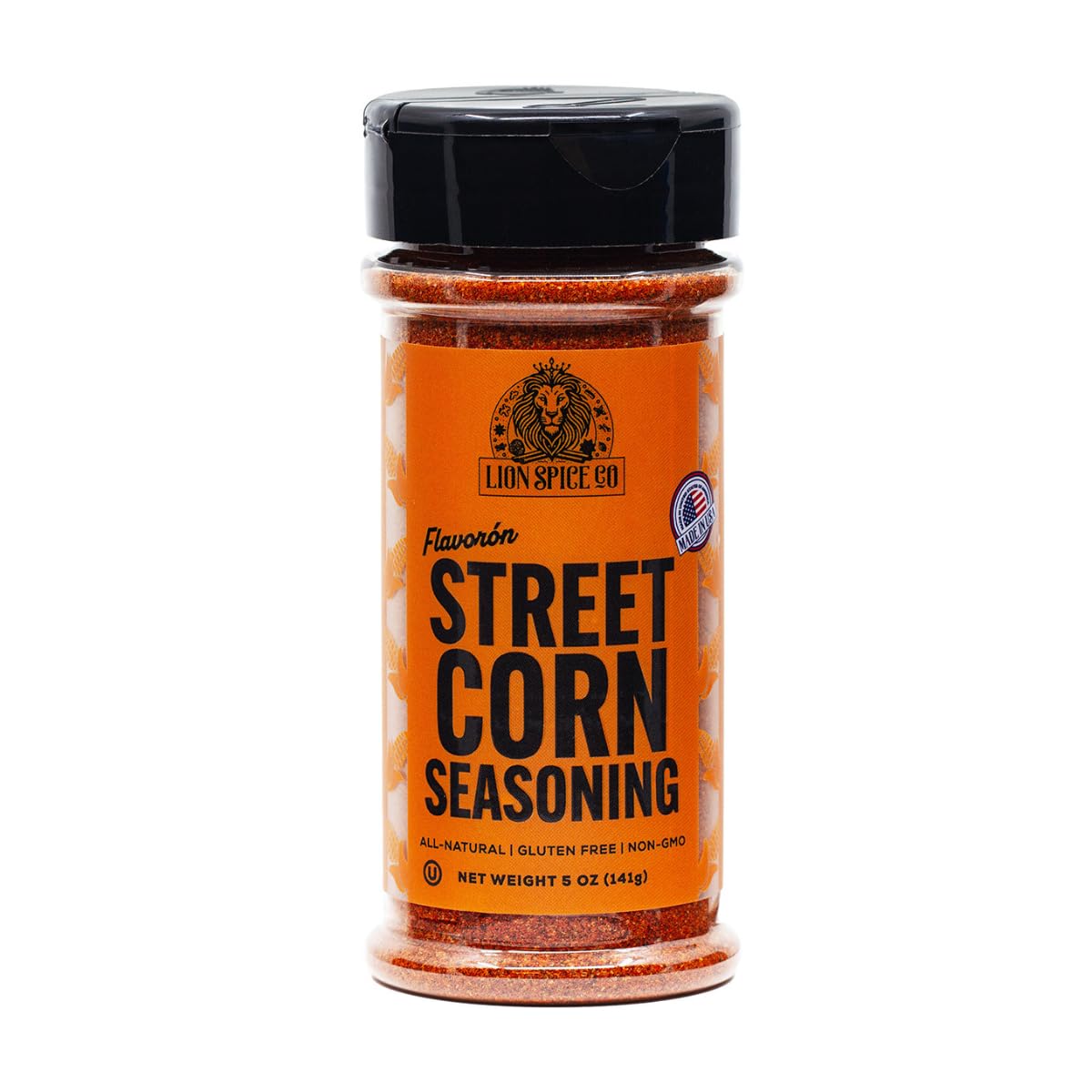 Lion Spice Co. elote seasoning on corn on the cob for bold street-food flavor.