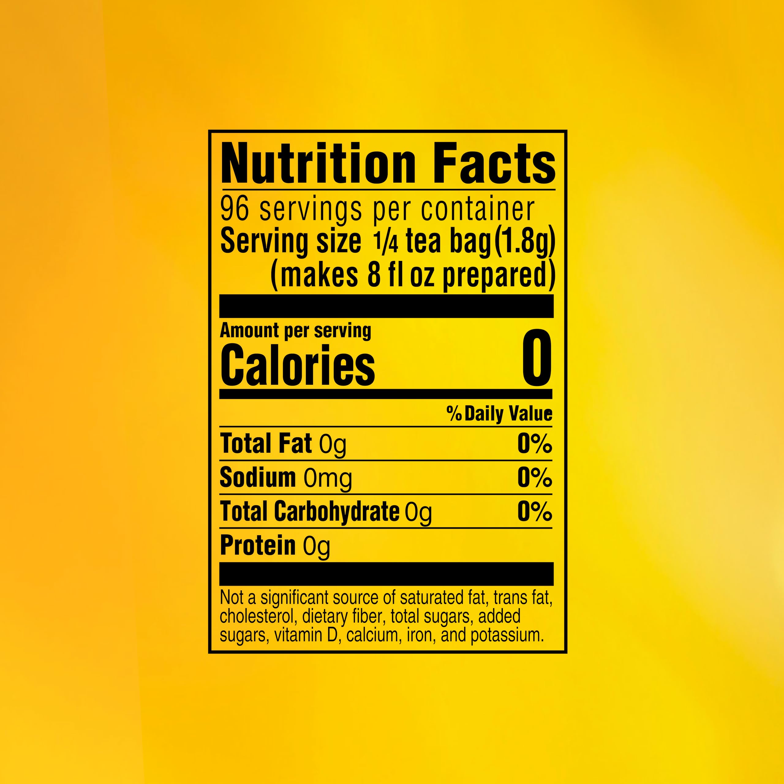 Lipton amber-colored brewed tea in a glass, ready to refresh