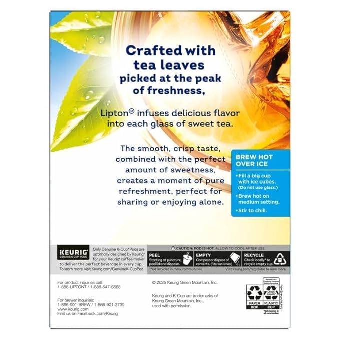 Americas' Favorite Tea branding with Lipton cans underscores heritage