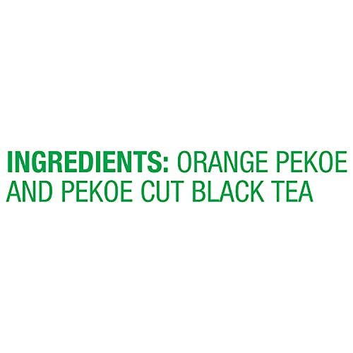 Lipton Black Tea tea bags closeup showing rich leaves