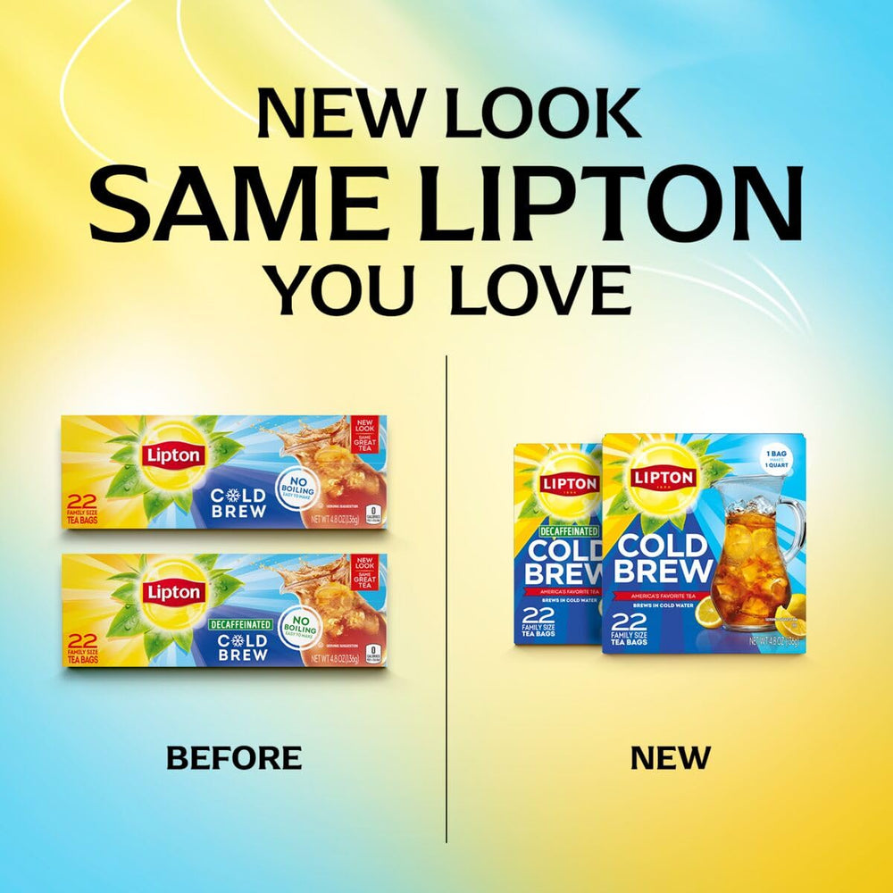 Lipton Cold Brew steeping in cold water for easy preparation