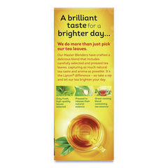 Lipton cup being brewed to release rich aroma and flavor.