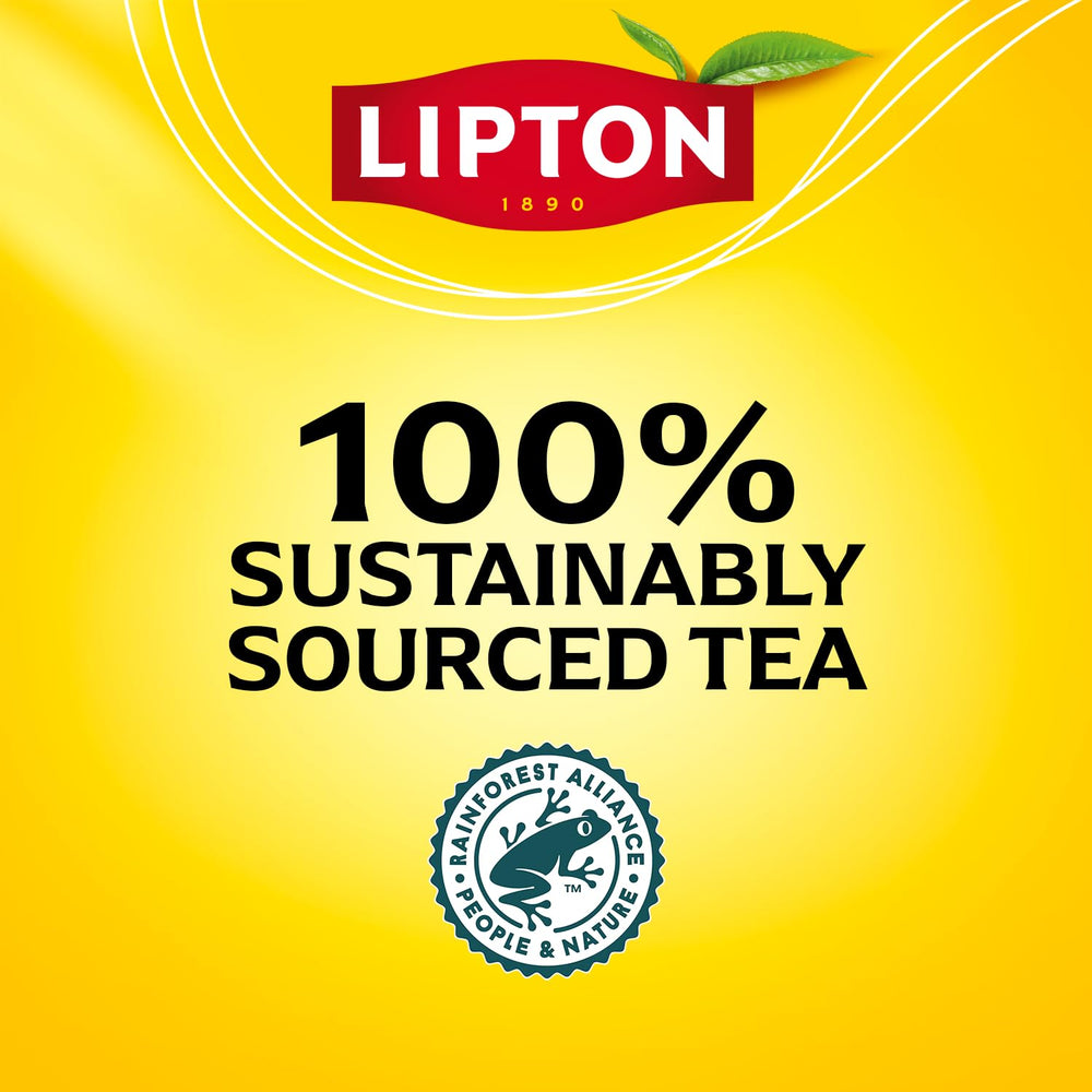 Lipton Decaf Black Tea Cup of hot tea, aromatic and caffeine-free.