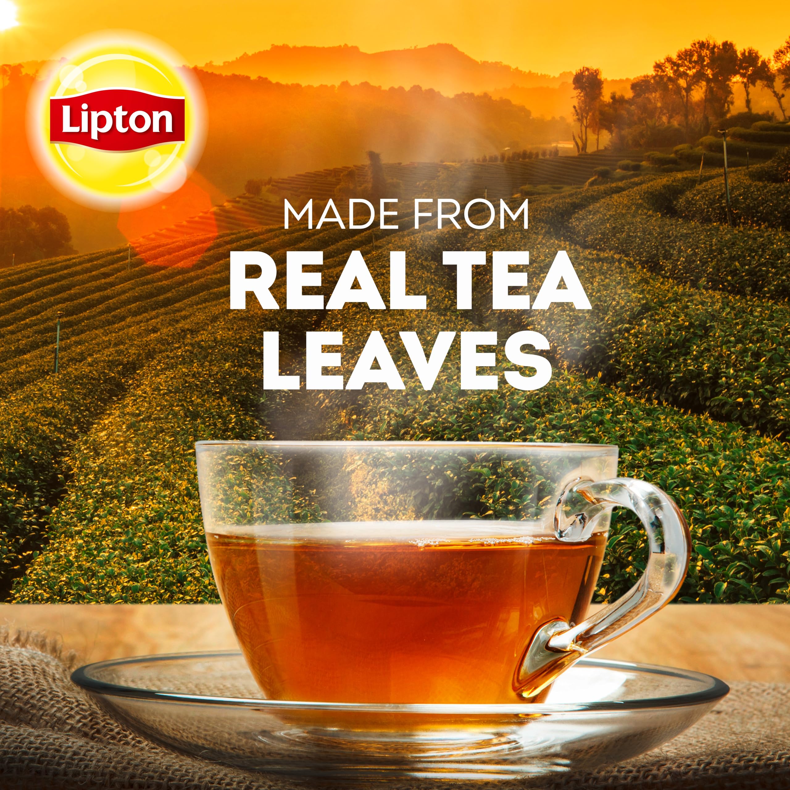 Lipton Decaffeinated Tea Bags Stay Fresh trays keep aroma intact