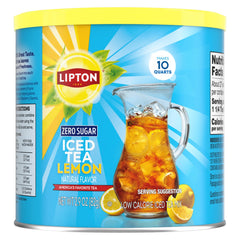 Lipton Diet Lemon Iced Tea bottle showing a refreshing, sugar-free option.