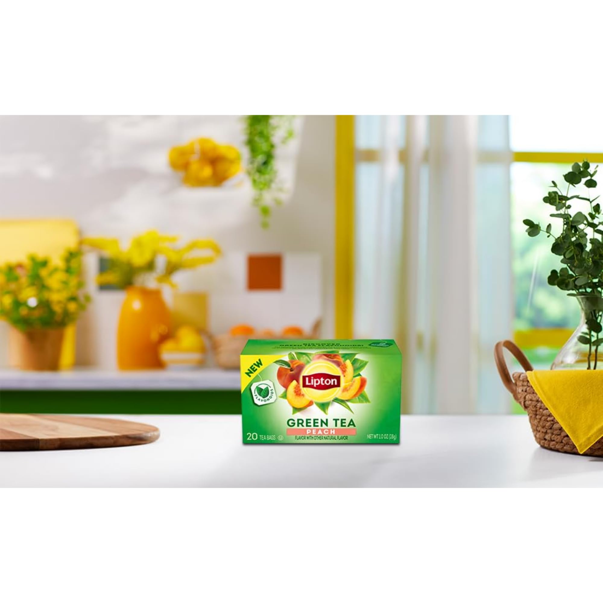 Lipton Green Tea bags as a caffeine source for morning routines