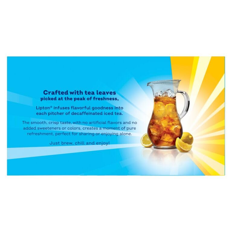 Brew hot, drink cold with Lipton unsweetened tea as a flexible base.