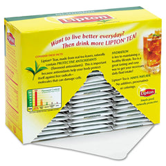 Lipton hot tea cup steaming with rich aroma