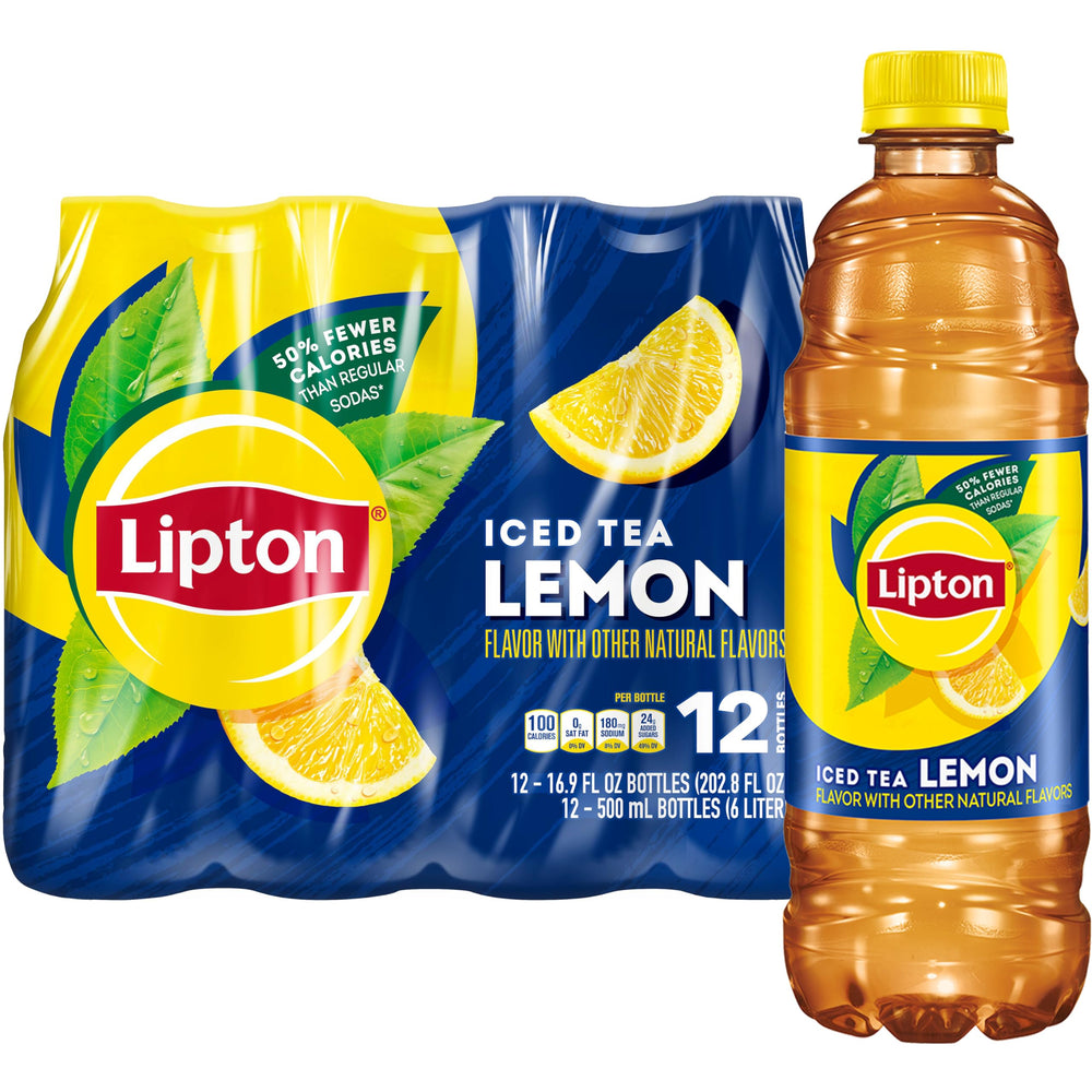 Lipton Iced Tea Lemon bottle pack ready for sunny day refreshment