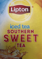 Lipton K-Cups Southern Sweet Iced Tea glass pour showing crisp flavor