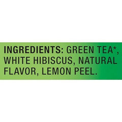 Lipton Lemon Green Tea bags iced pitcher showcasing refreshing cold brew.