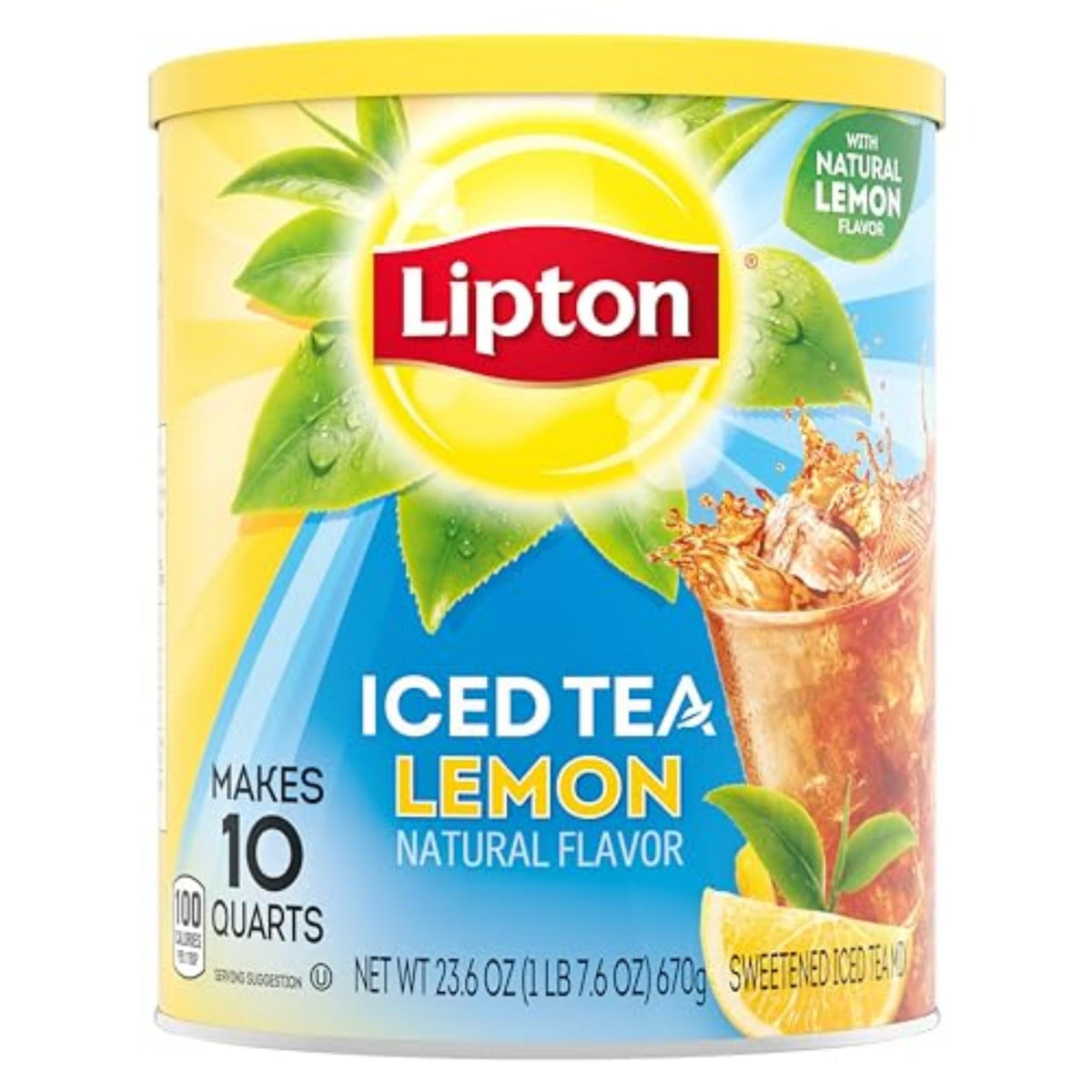 Lipton Lemon Iced Tea Mix pack ready for refreshing brews