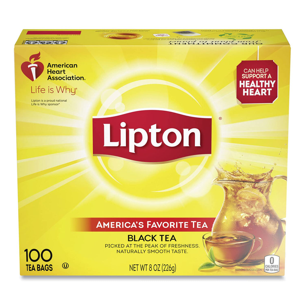 Lipton Lip291 regular tea bags with long-leaf blend for authentic flavor.
