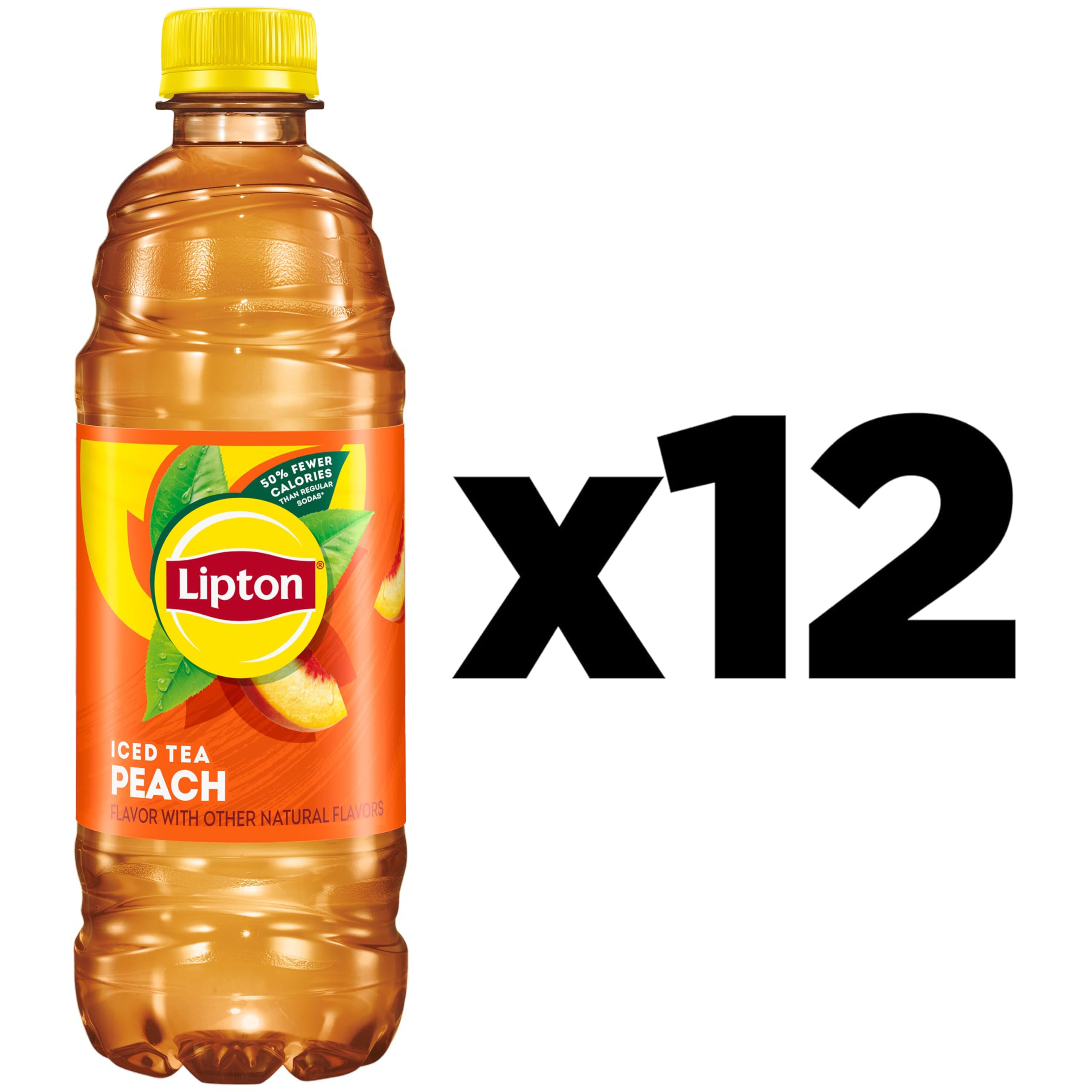 Lipton Peach Iced Tea glass with ice highlighting a cool, fruity moment