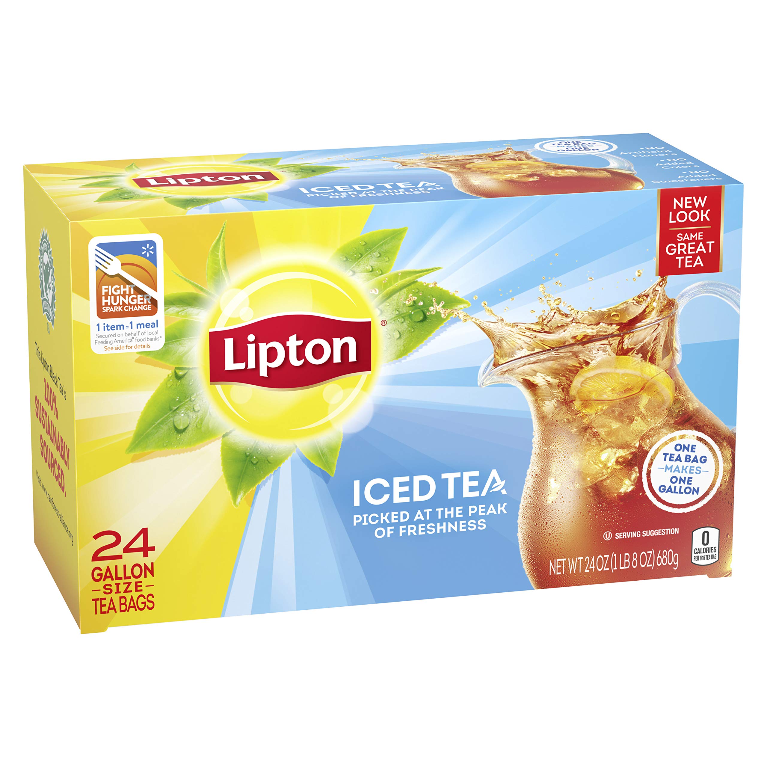 Lipton Rainforest Alliance certified tea bags indicating sustainable sourcing
