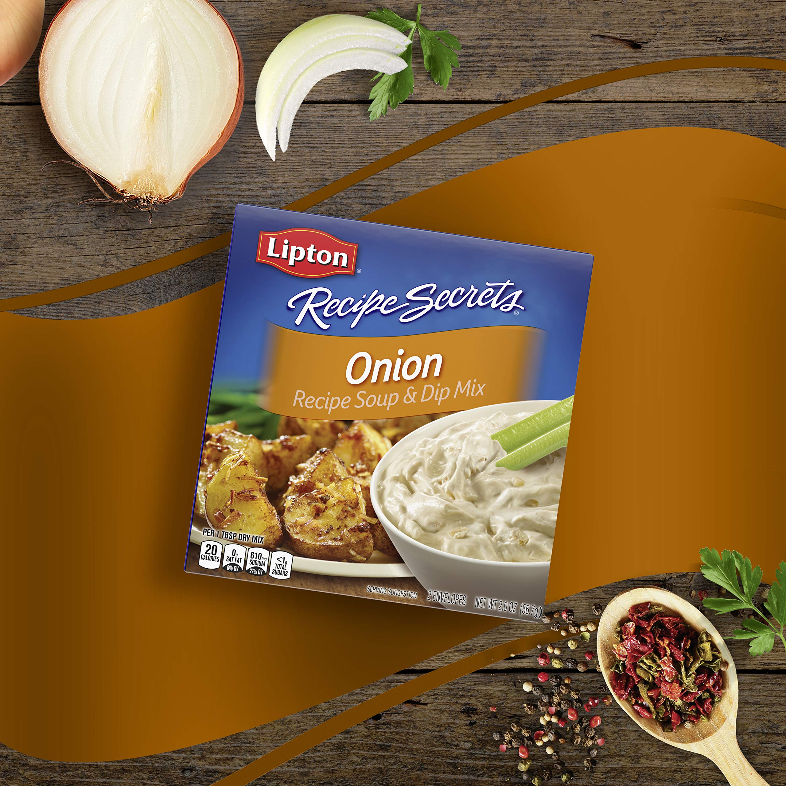 Lipton Recipe Secrets savory-herb-garlic-packet elevates roasts and potatoes