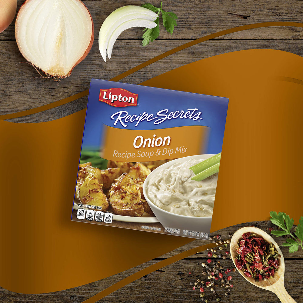 Lipton Recipe Secrets savory-herb-garlic-packet elevates roasts and potatoes