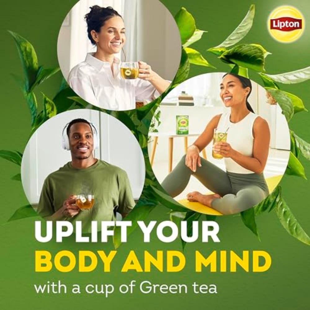 Flavonoids count icon shows about 100 mg per serving of Lipton tea.
