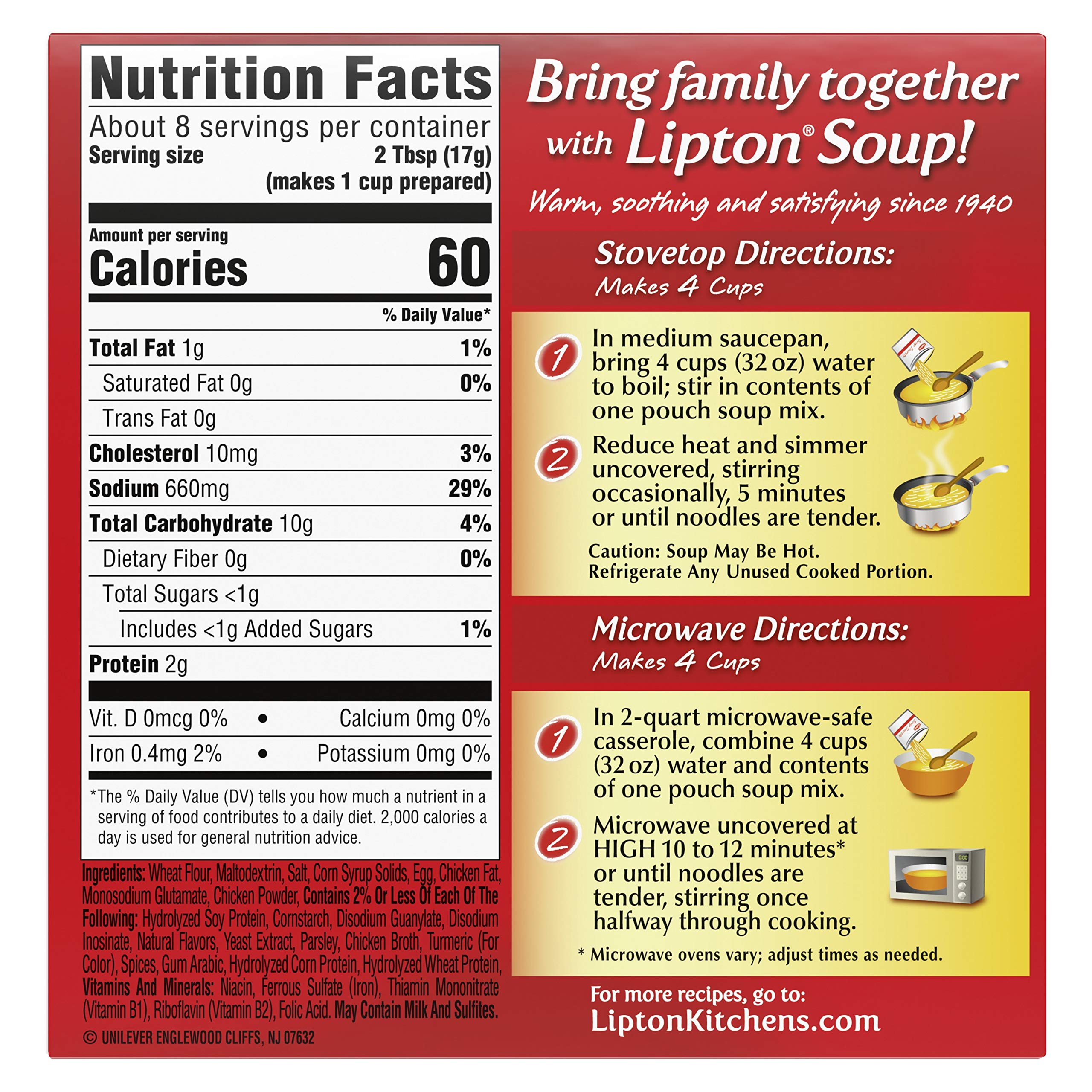 SOUP SECRETS Lipton chicken broth close-up highlighting rich flavor