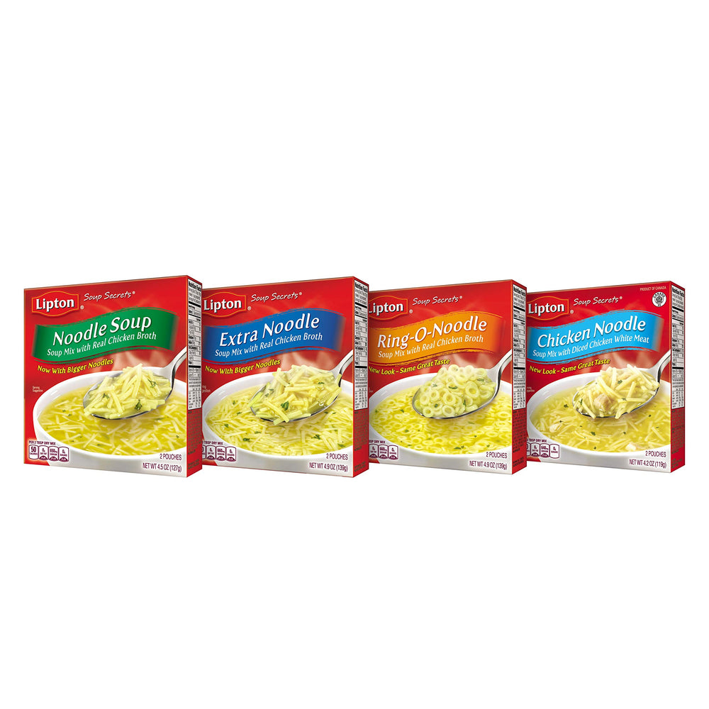 SOUP SECRETS Lipton microwave and stovetop preparation in minutes