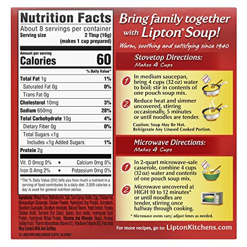 Lipton Soup Secrets real chicken broth bowl, comforting flavor.