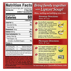 Lipton Soup Secrets real chicken broth bowl, comforting flavor.