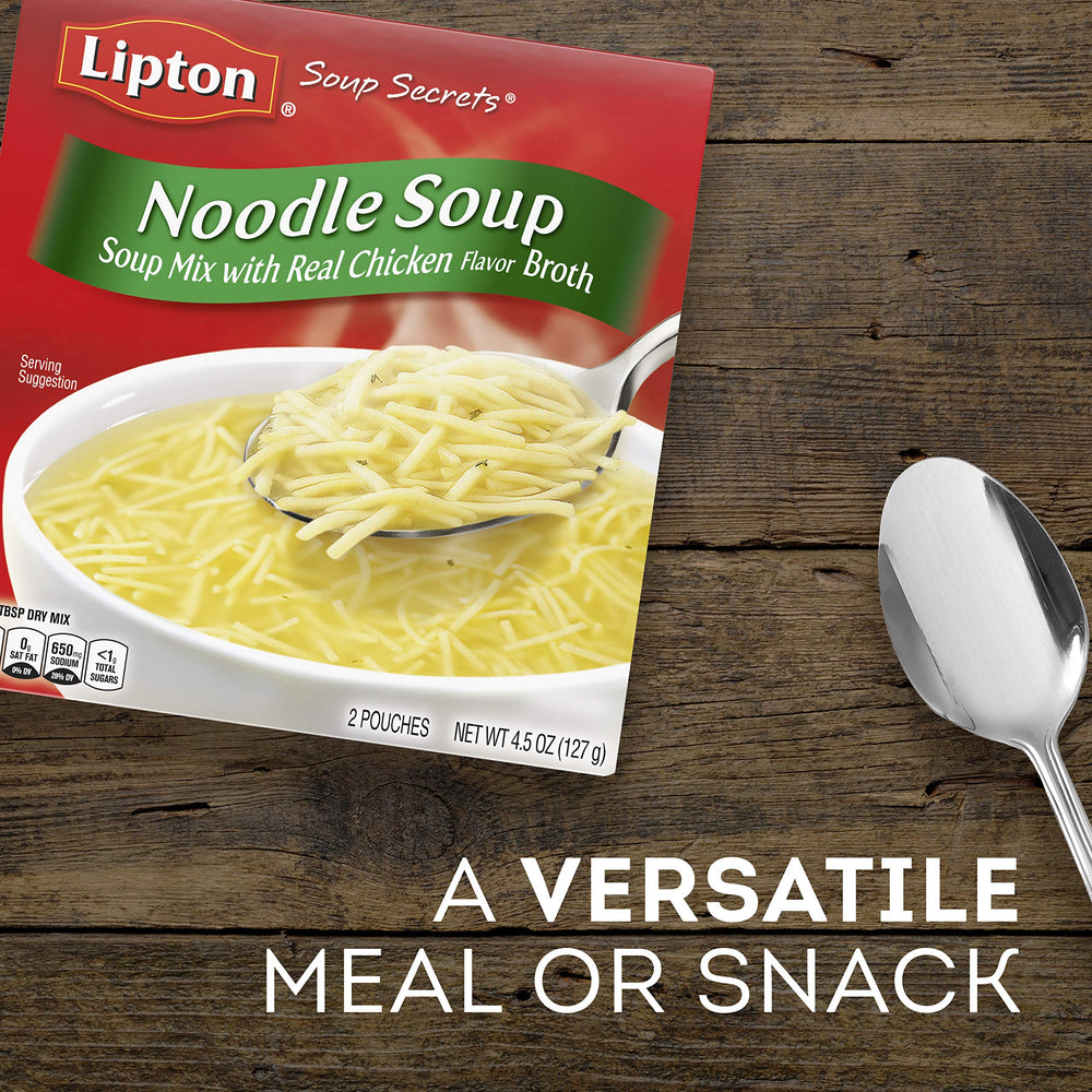 Lipton Soup Secrets pot on stove, simmering into a quick dinner.