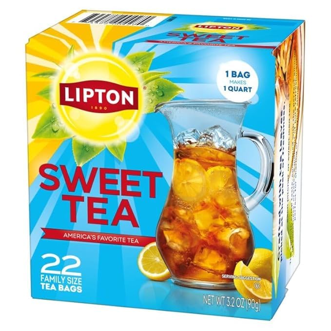 Iced Lipton tea ready to share at gatherings.